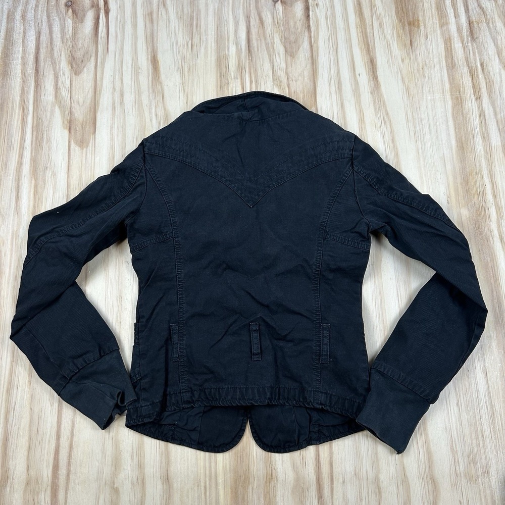 Diesel Women's XS Black Goth Emo Grunge Jacket Y2K Alternative Punk Streetwear - Picture 3 of 11
